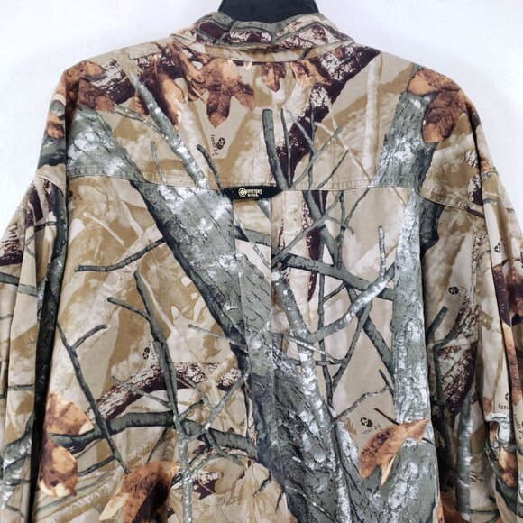 Outfitters Ridge Mens 3XL Camouflage Button Down Shirt Long Sleeve Hunting Top - Picture 3 of 8
